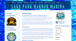 Desktop Screenshot of lakeparkmarina.com