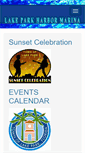 Mobile Screenshot of lakeparkmarina.com