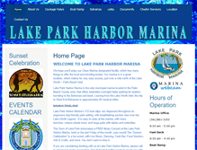 Tablet Screenshot of lakeparkmarina.com